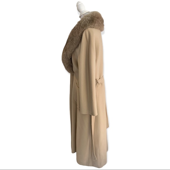 Max Mara wool & cashmere Full length tan coat - Picture 4 of 12
